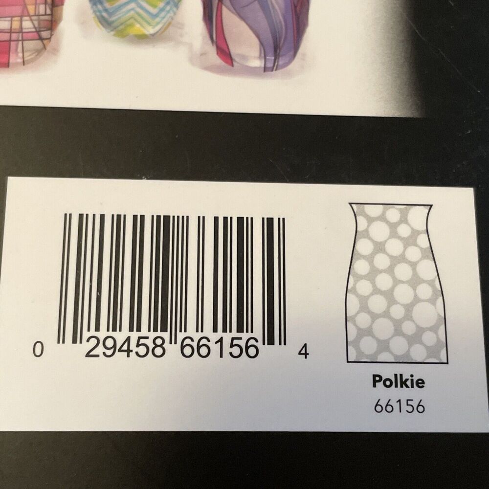 Modgy Myvaz Expandable Collapsible Reusable Vase “Polkie” Polka Dots 10 X 6 - Picture 10 of 10